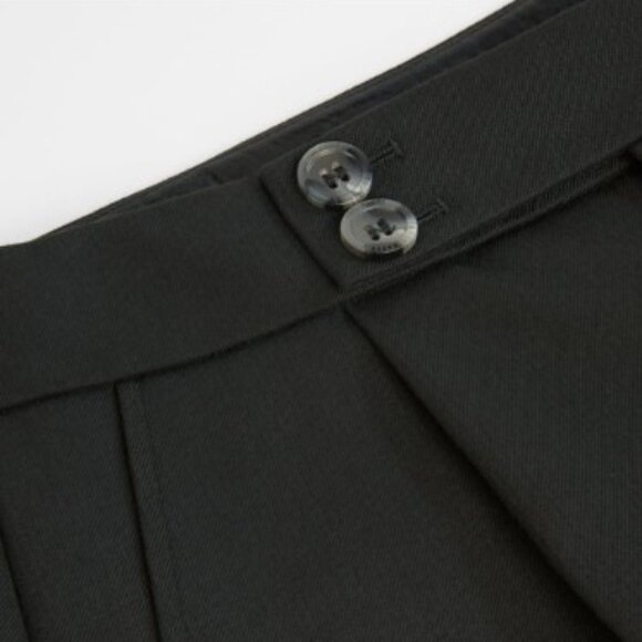 Ted Baker Popieyt Slim Tapered Pleated Pants, Baker Size 2, US 6 Black, Like New - Picture 4 of 15